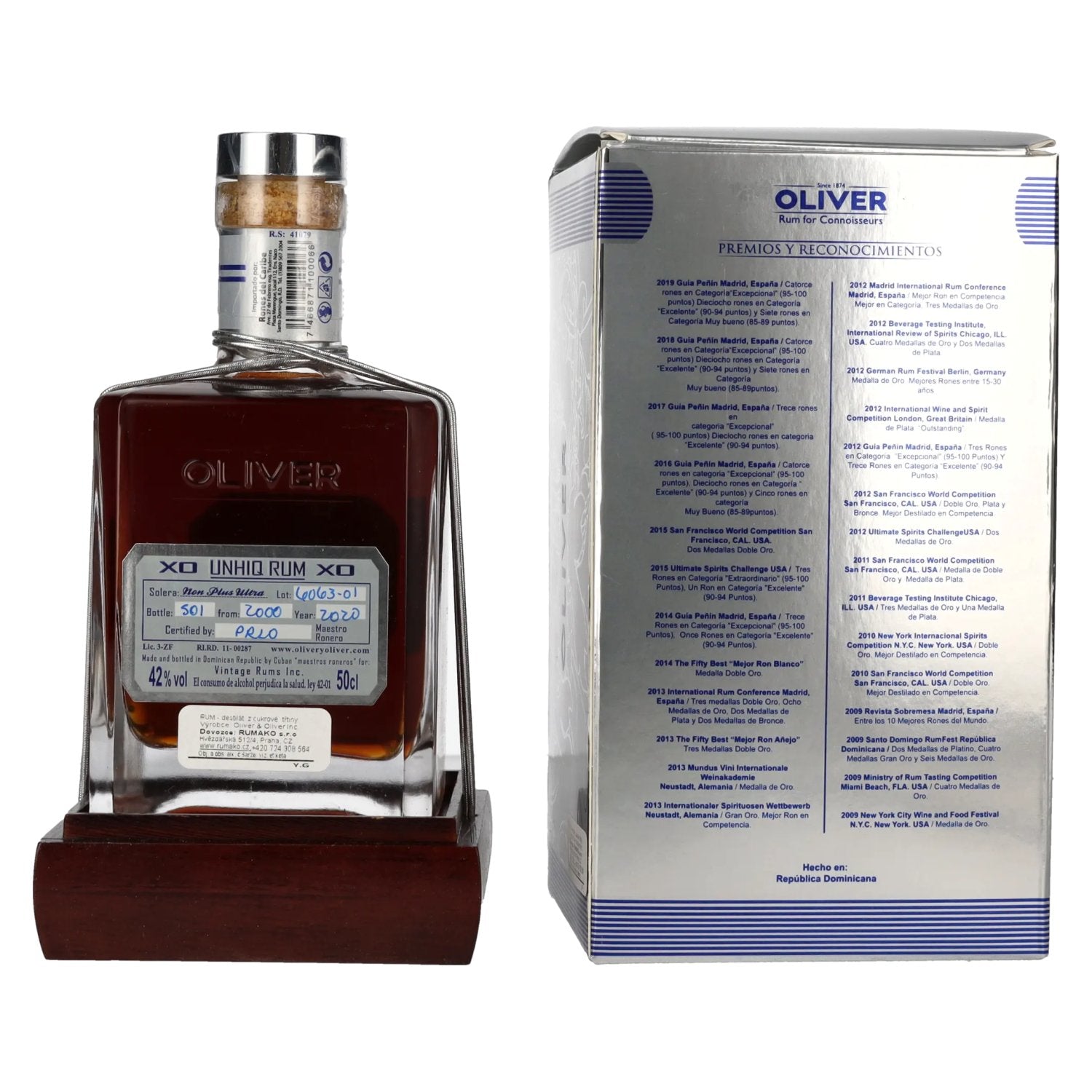 Unhiq XO Unique Malt Rum 42% Vol. 0.5l in Gift Box