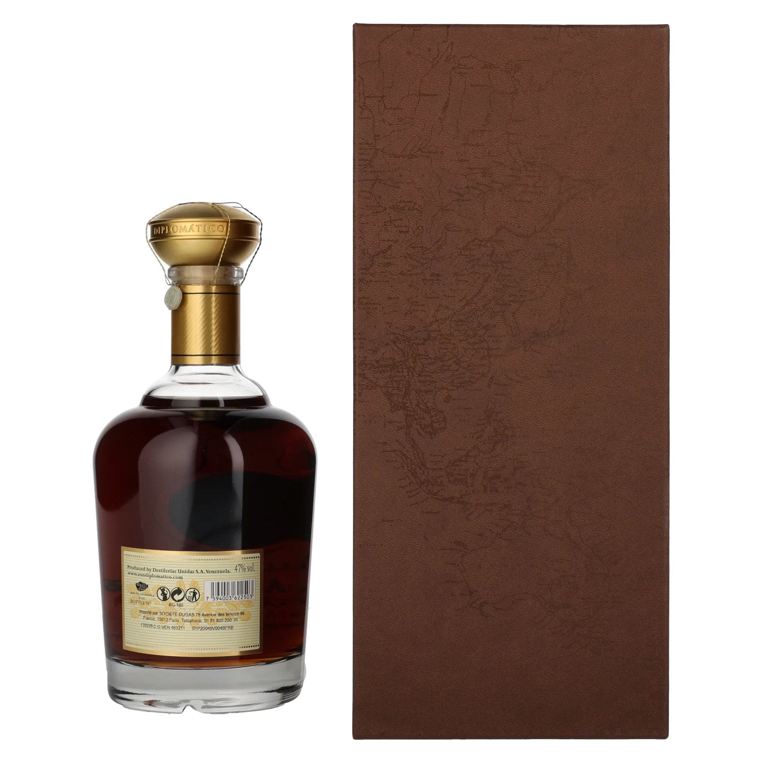 Diplomático AMBASSADOR Selection Cask Strength 47% Vol. 0.7L in a Leather-Look Gift Box