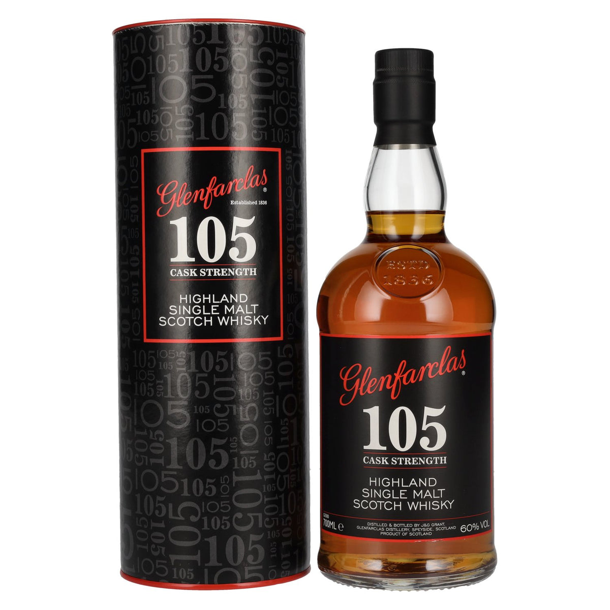 Glenfarclas 105 CASK STRENGTH Highland Single Malt 60% Vol. 0.7l in Gift Box