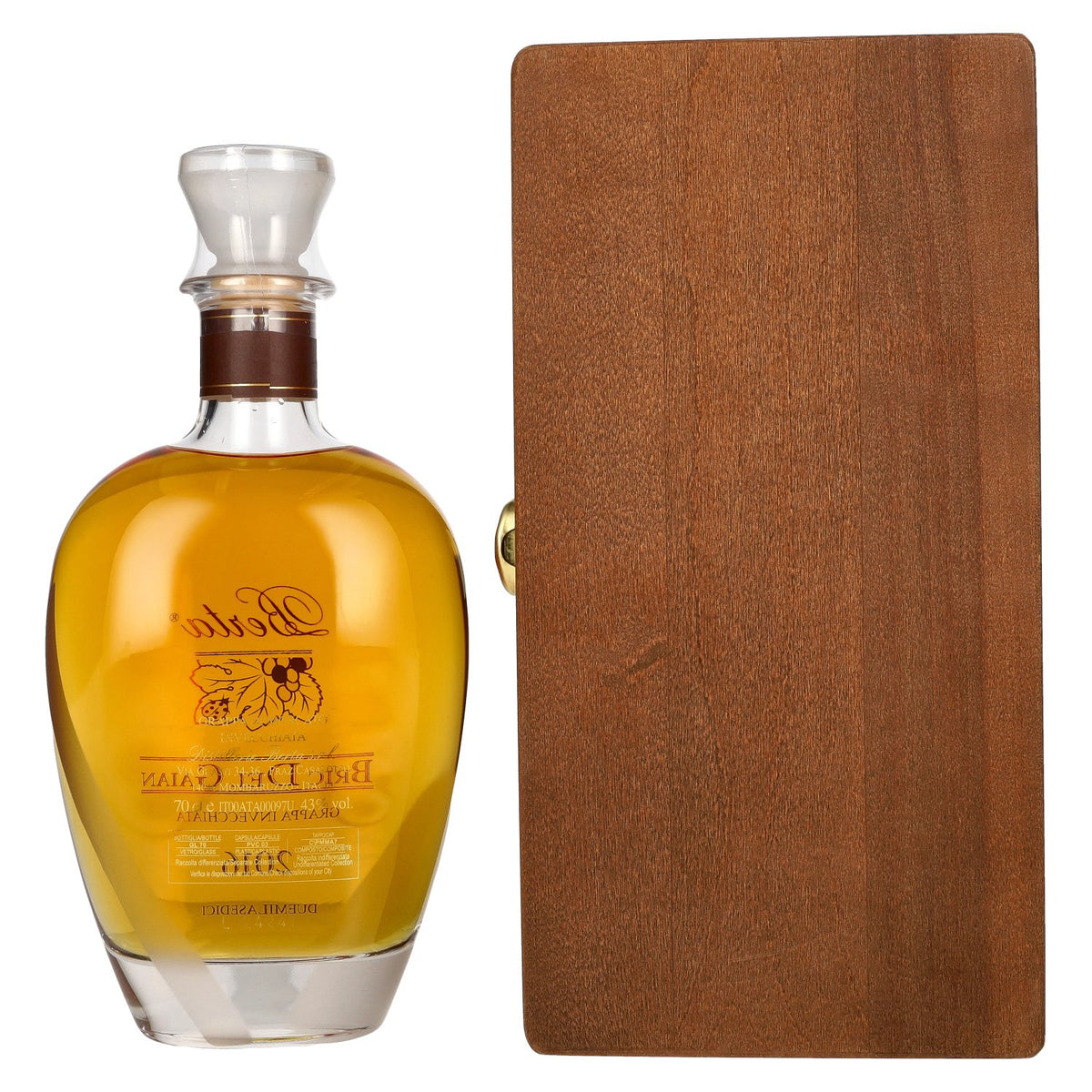 Berta Bric del Gaian Grappa di Moscato Invecchiata 2016 43% Vol. 0,7l in Holzkiste