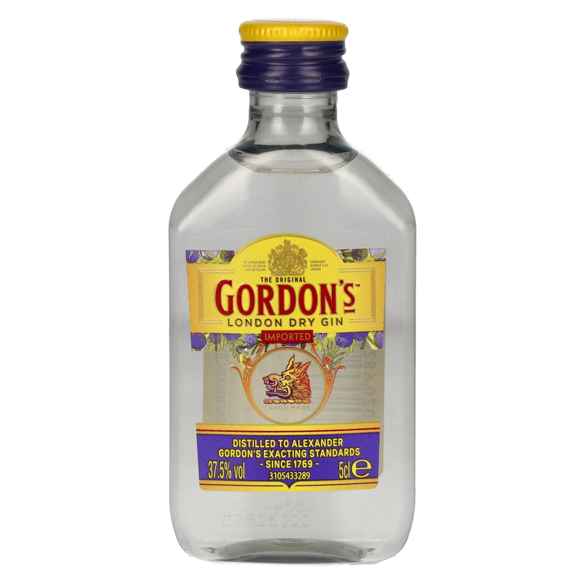 Gordon's London Dry Gin 37.5% ABV 0.05 l PET