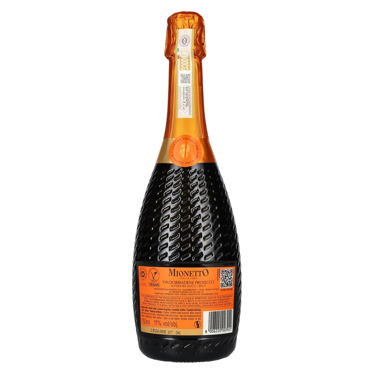 Mionetto Valdobbiadene Prosecco Superiore Brut Luxury Collection DOCG 11% Vol. 0,75l
