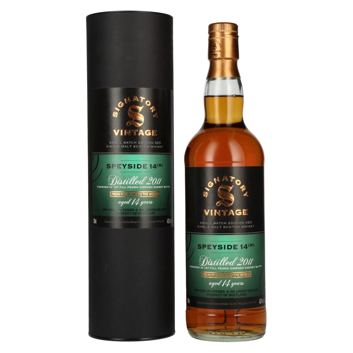 Signatory Vintage Small Batch SPEYSIDE (M) 14 Years Old Single Malt #20 48,2% Vol. 0,7l in gift box