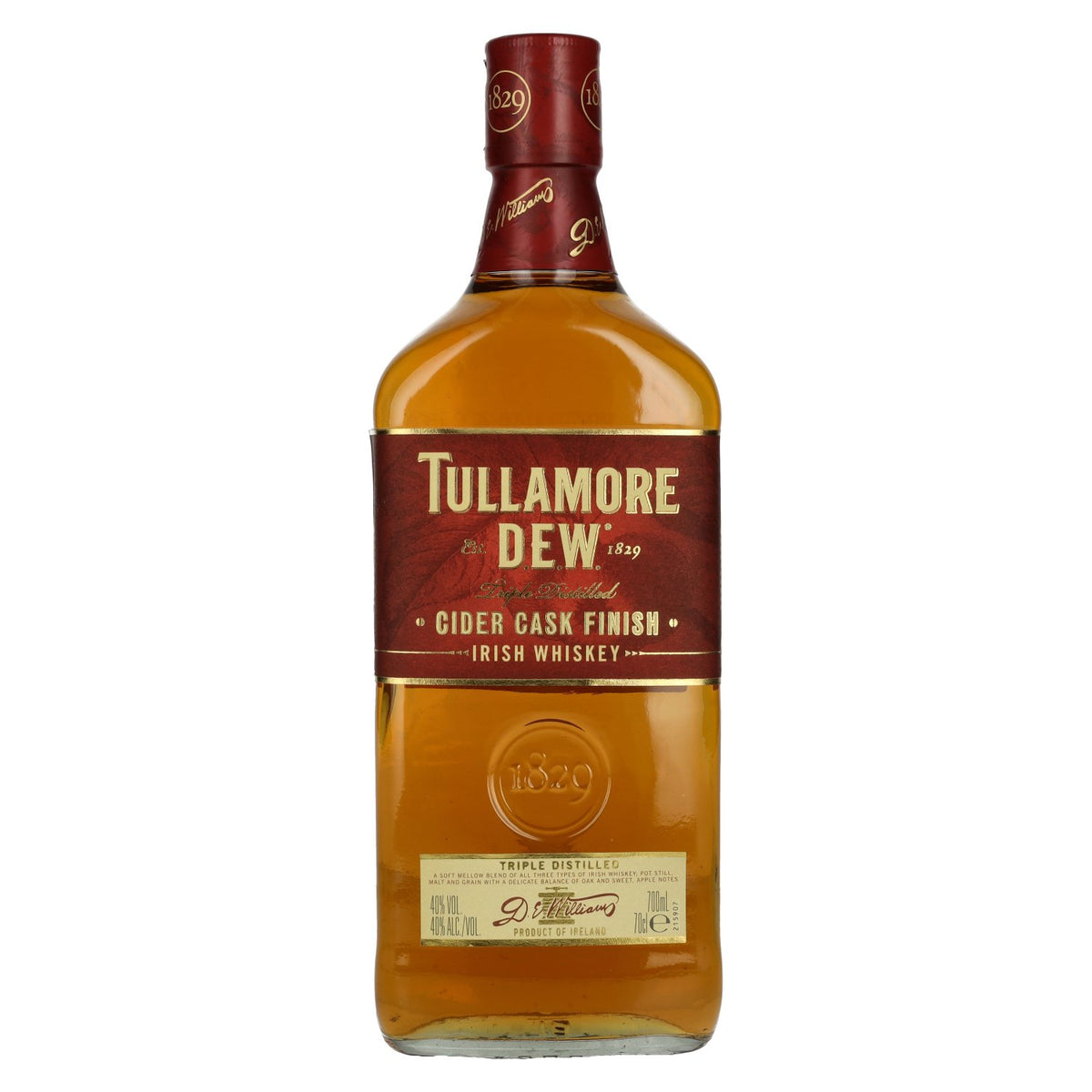 Tullamore D.E.W. Irish Whiskey CIDER CASK Finished 40% Vol. 0.7l