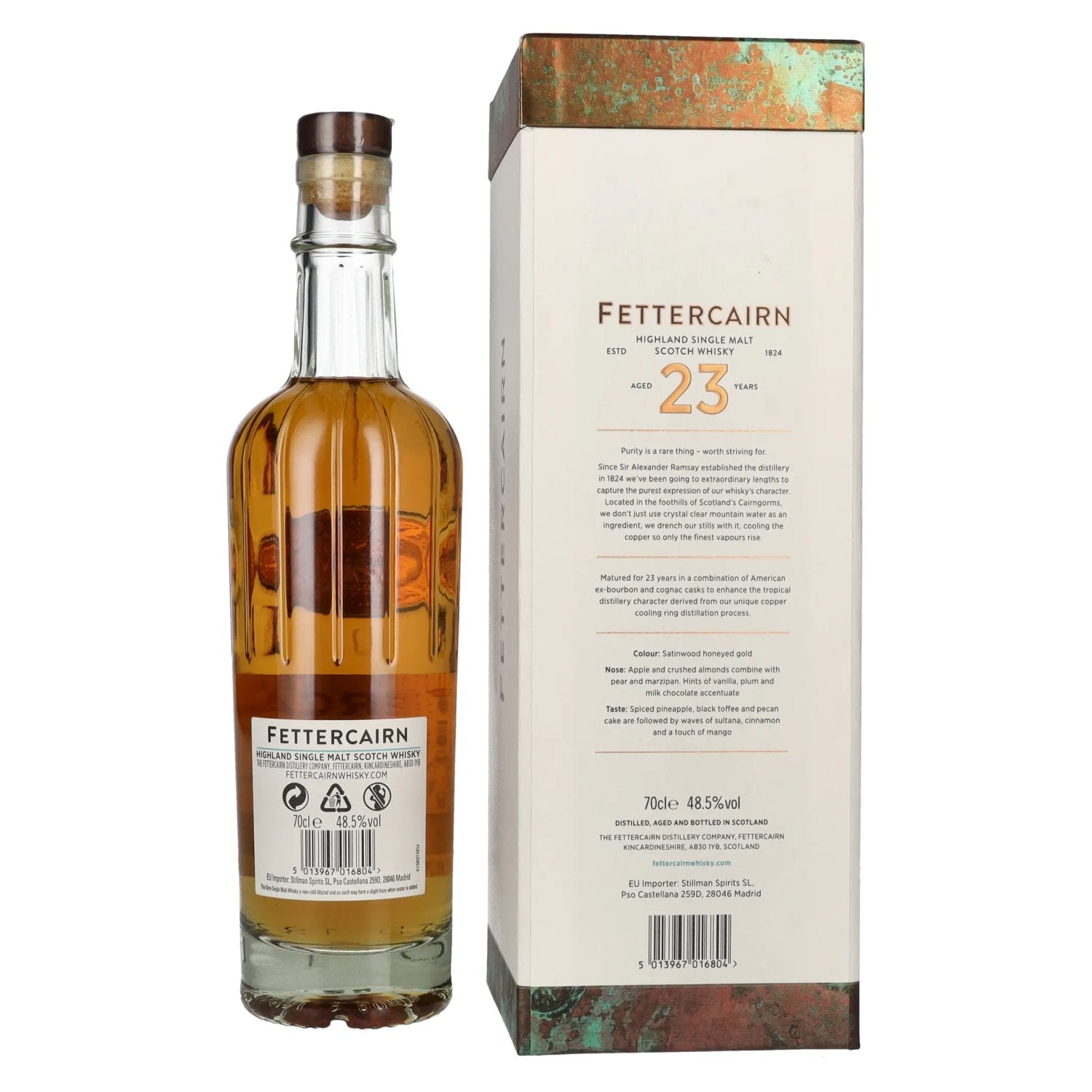 Fettercairn 23 Years Old Highland Single Malt Scotch Whisky 48.5% Vol. 0.7l in Gift Box
