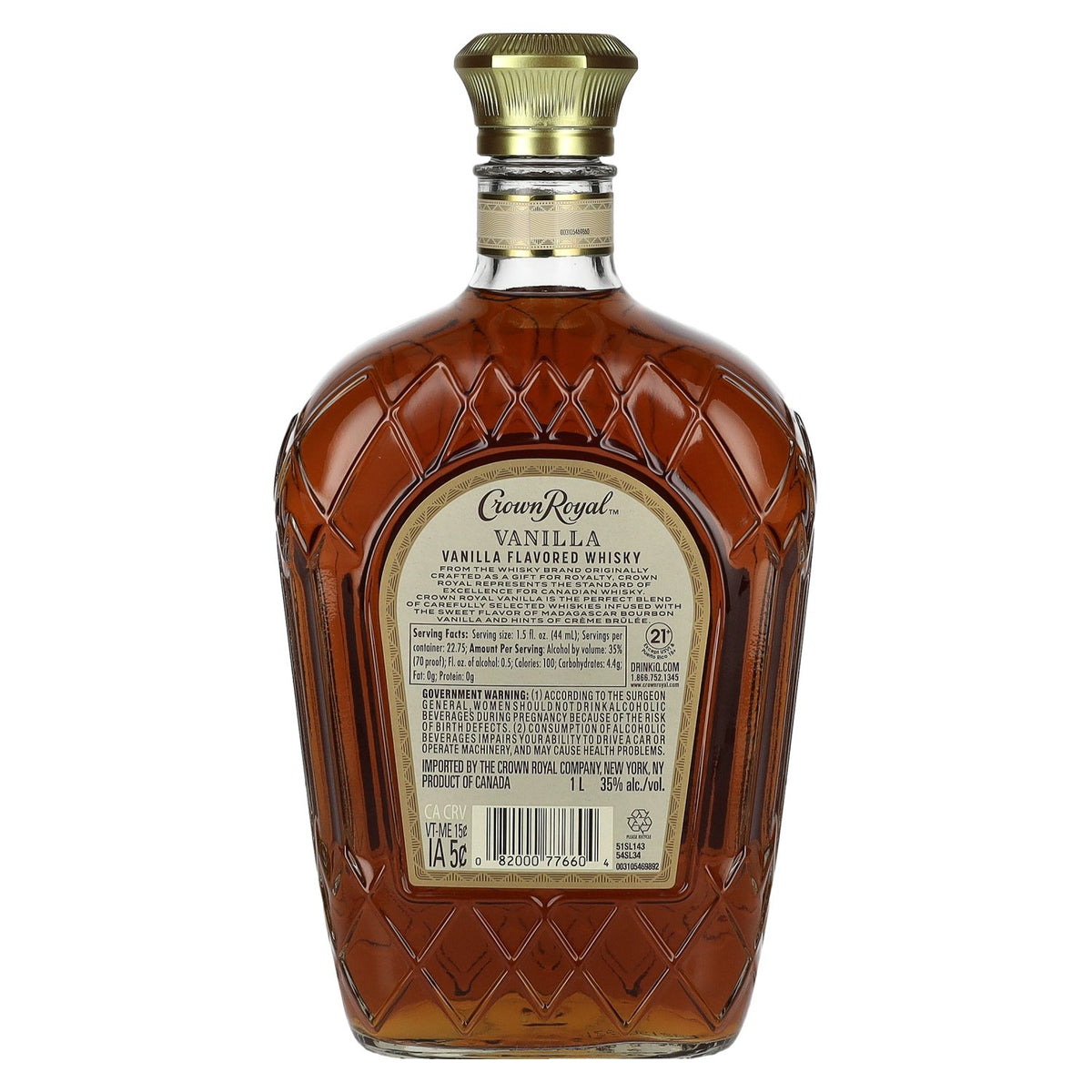 Crown Royal VANILLA Flavored Whisky 35% Vol. 1l