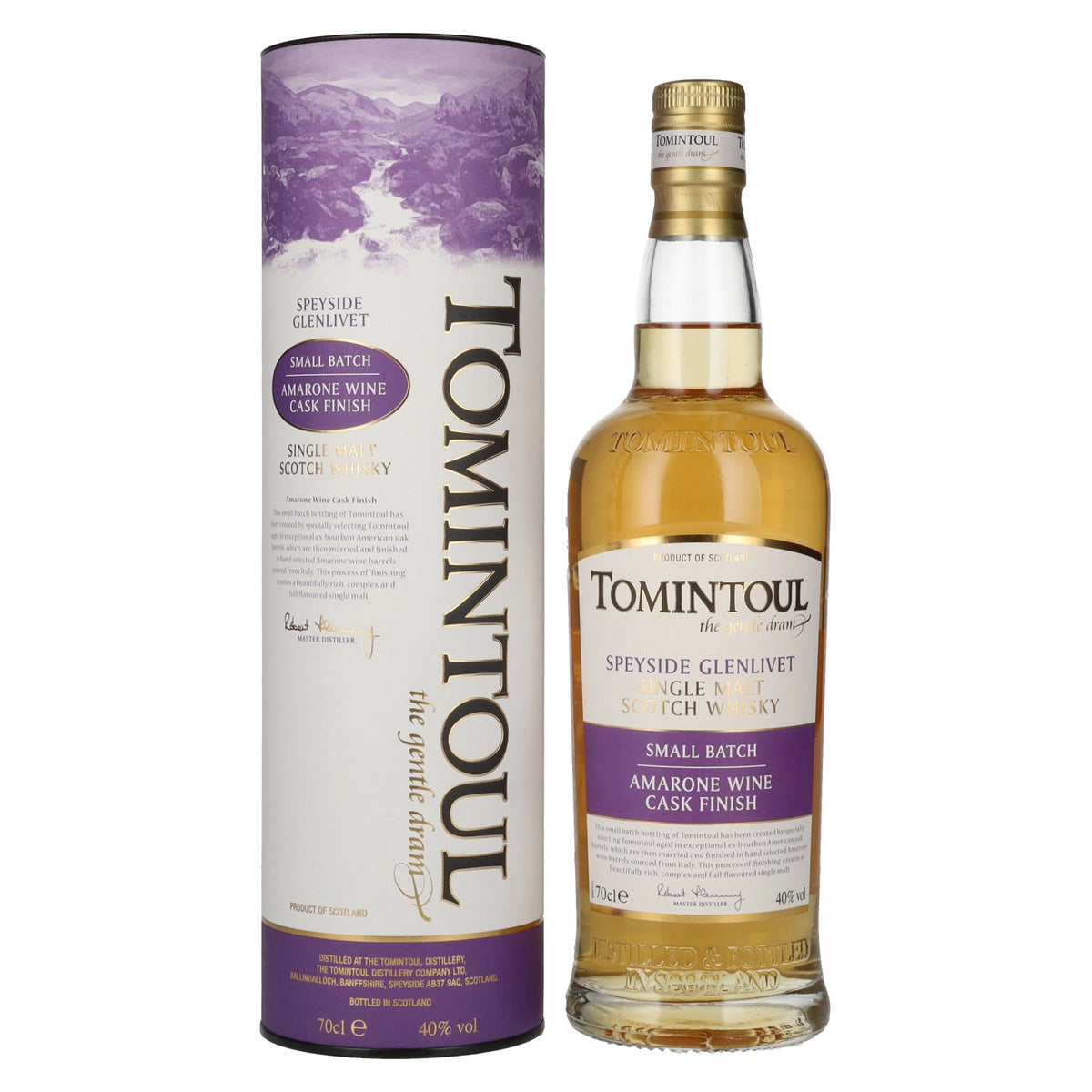 Tomintoul Small Batch Amarone Wine Cask Finish 40% Vol. 0.7l in Gift Box