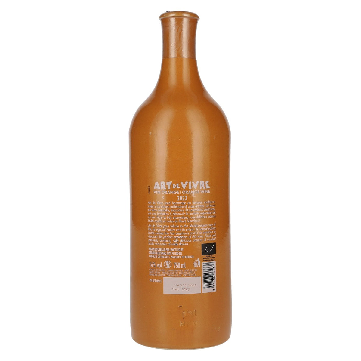 Gérard Bertrand Art de Vivre Orange Wine 2023 14% ABV 0.75 l