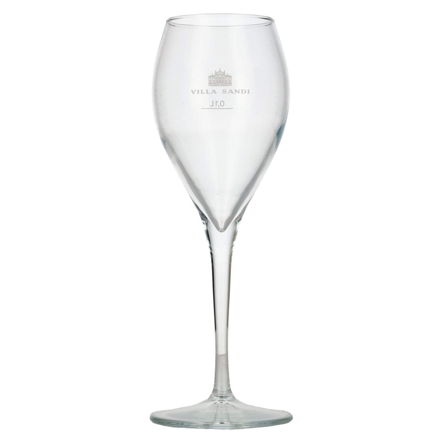 Villa Sandi Stielglas mit Eichung 0,1l