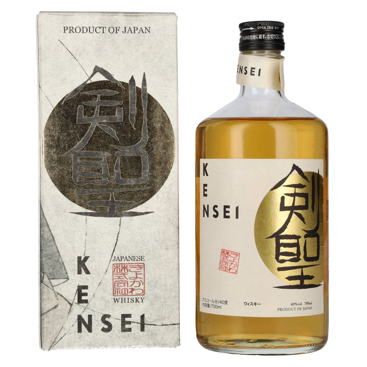 KENSEI Blended Japanese Whisky 40% Vol. 0,7l in Geschenkbox
