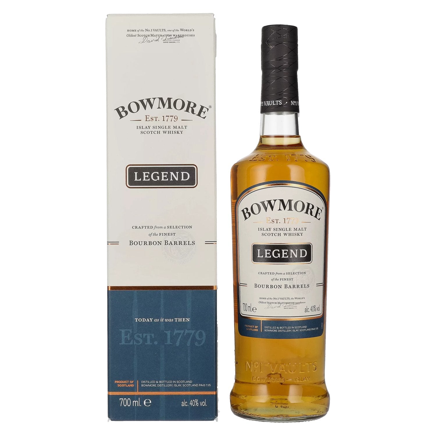 Bowmore LEGEND Islay Single Malt 40% Vol. 0.7L in gift box