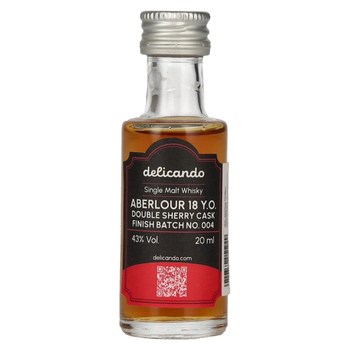 Aberlour 18 Years Old Double Sherry Cask Finish Batch No. 004 43% Vol. 0.02l
