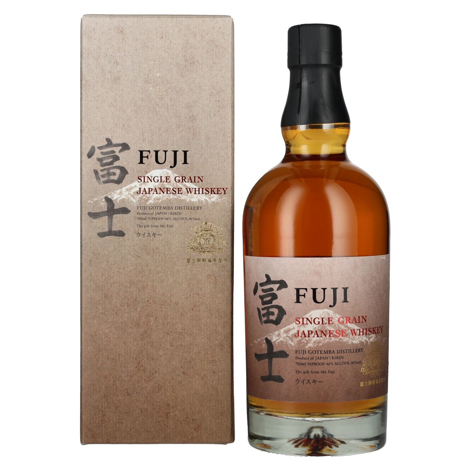 KIRIN FUJI Single Grain Japanese Whisky 46% Vol. 0.7L in gift box