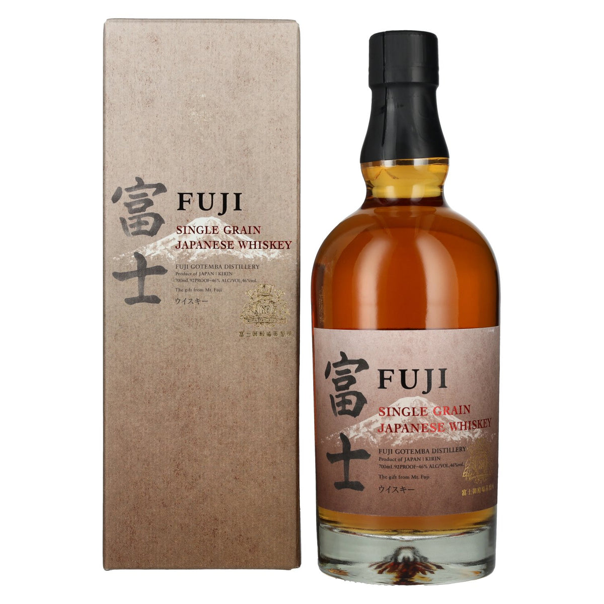 KIRIN FUJI Single Grain Japanese Whisky 46% Vol. 0.7L in gift box