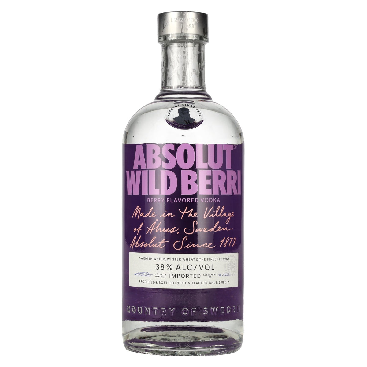 Absolut WILD BERRY Flavoured Vodka 38% vol. 0.7l