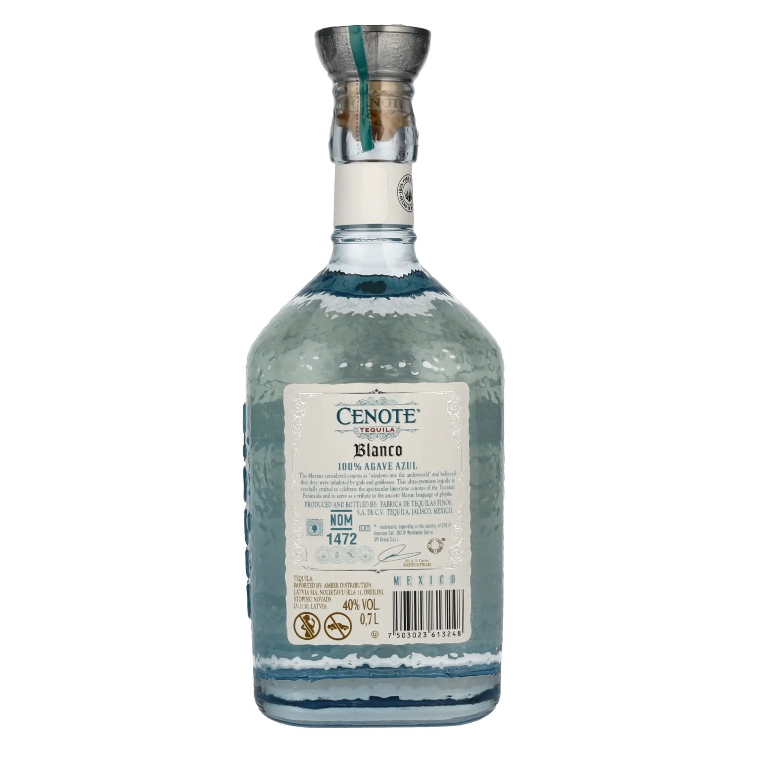 Cenote Tequila Blanco 100% Blue Agave 40% Vol. 0.7l