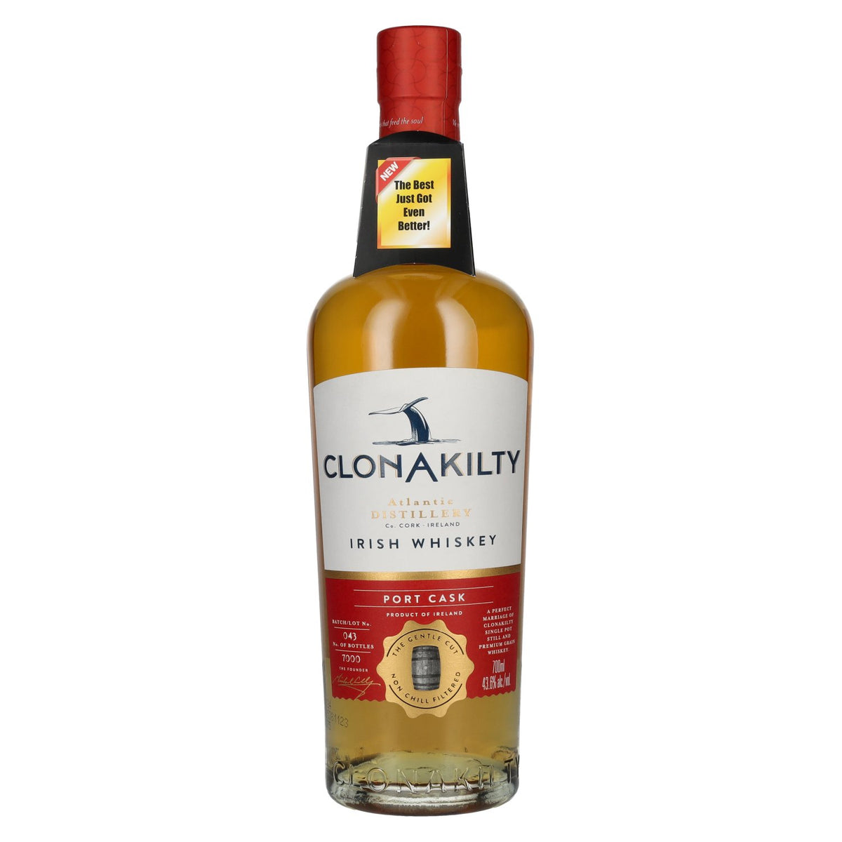 Clonakilty Irish Whiskey Port Cask 43,6% Vol. 0,7l