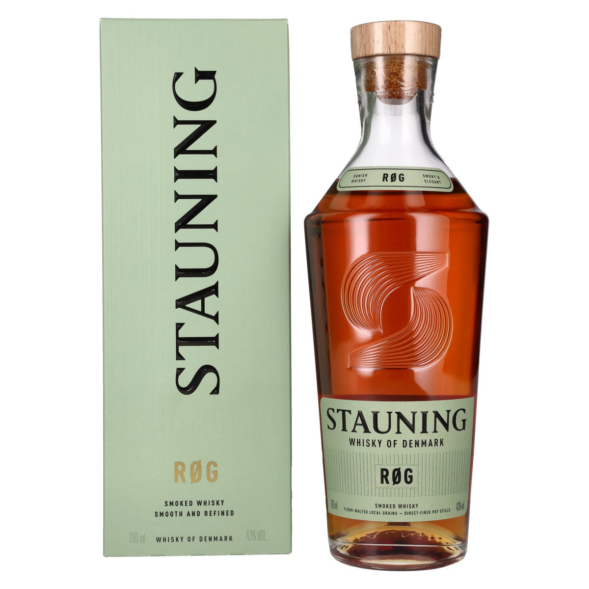 Stauning RØG Smoked Danish Whisky 43% Vol. 0,7l in Geschenkbox