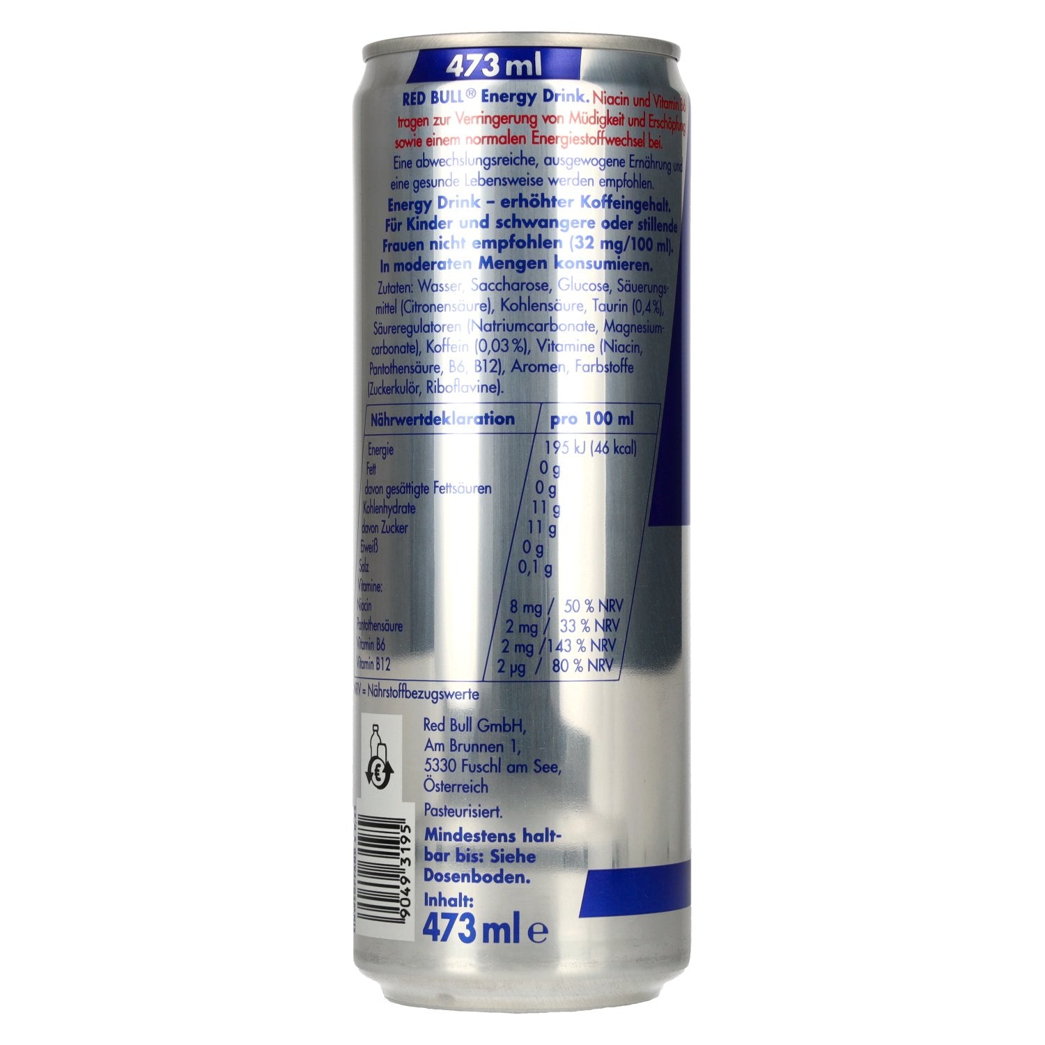 Red Bull Energy Drink 12x0,473l Dosen Pfand