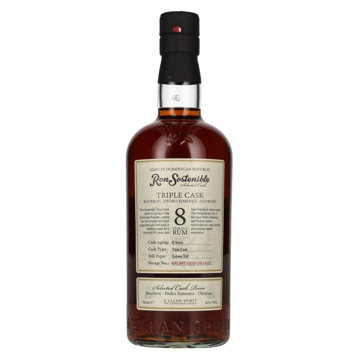 Ron Sostenible 8 Years Old Triple Cask Rum 43% Vol. 0.7l