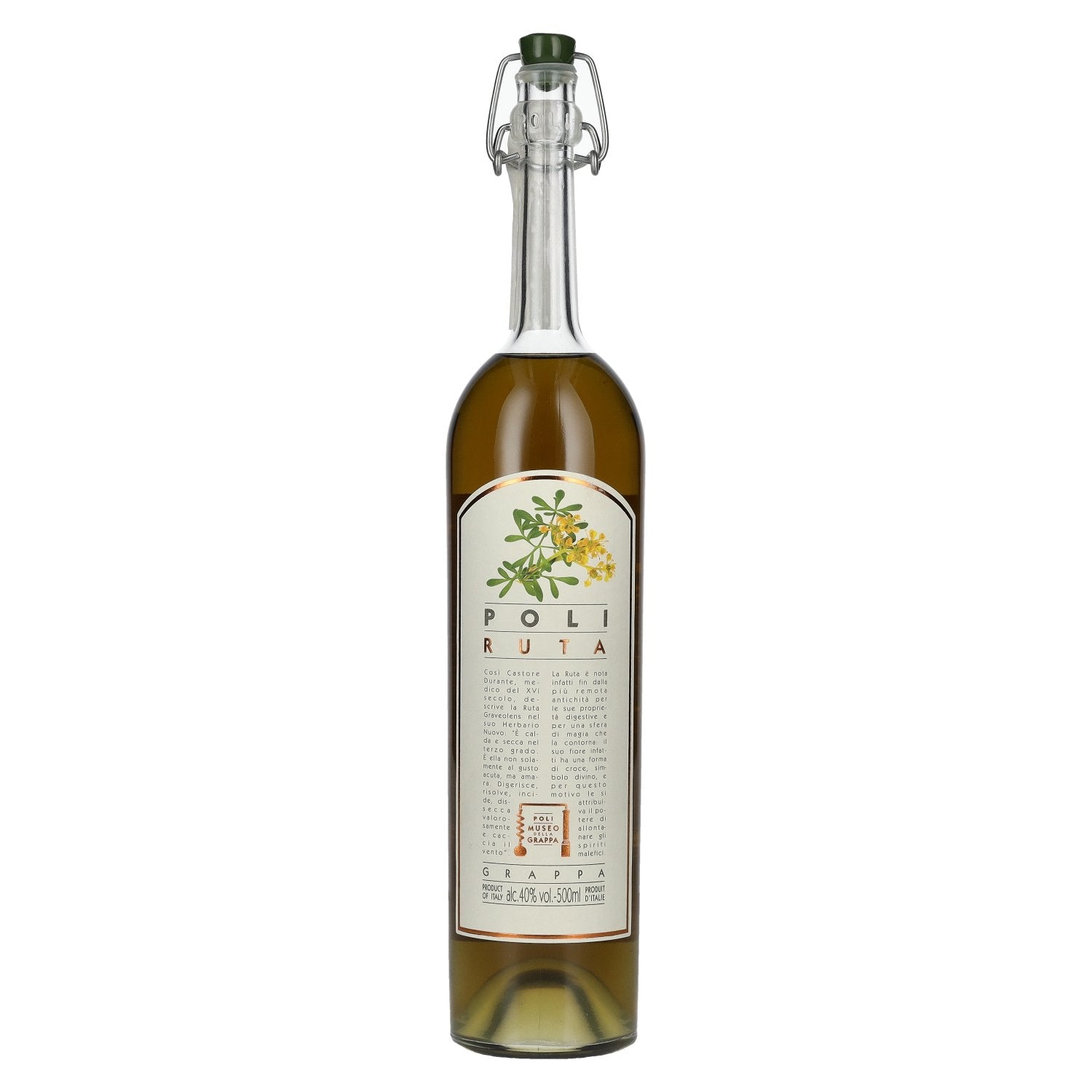 Poli Grappa Ruta 40% Vol. 0.5L