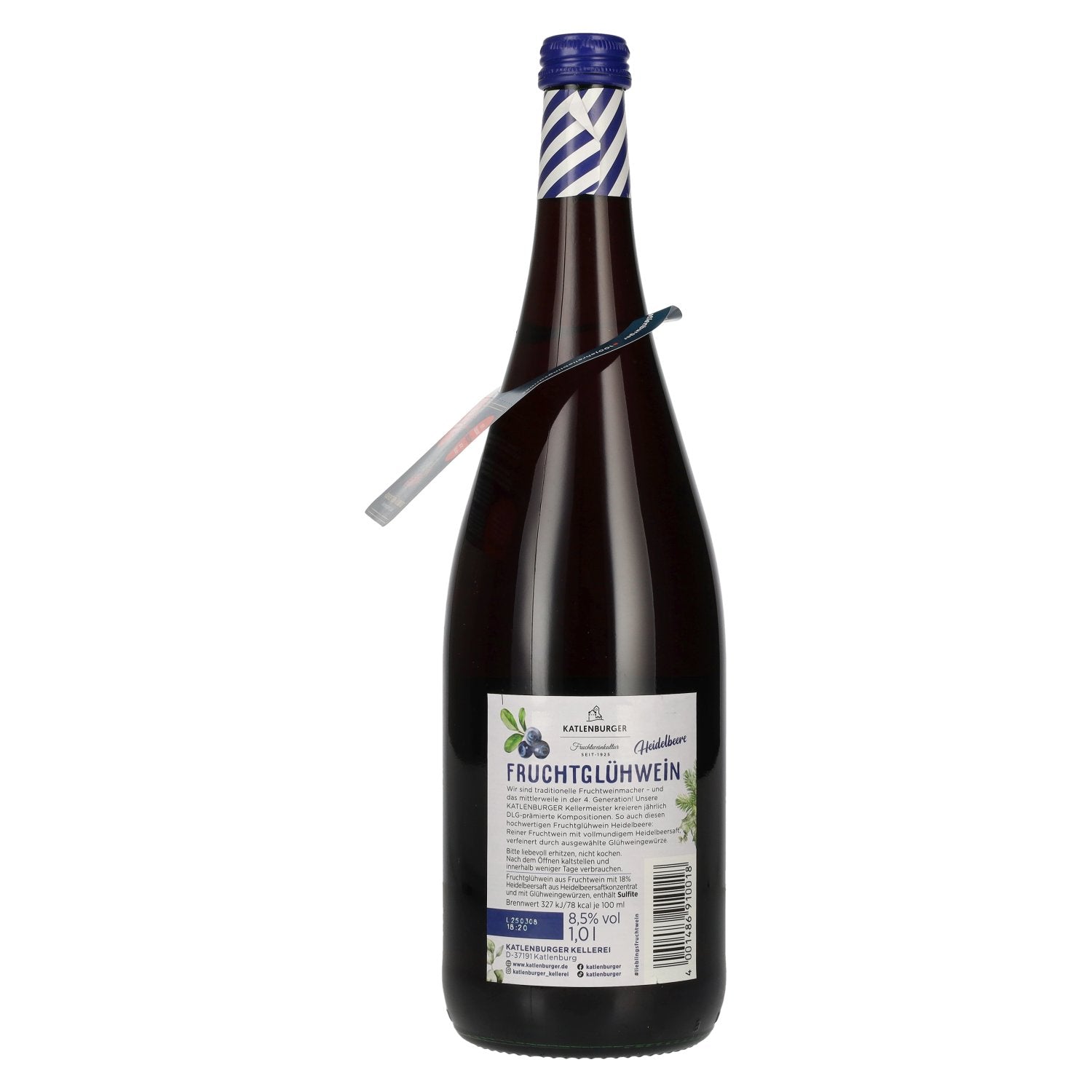 Katlenburger Glühwein Heidelbeere 8,5% Vol. 1l