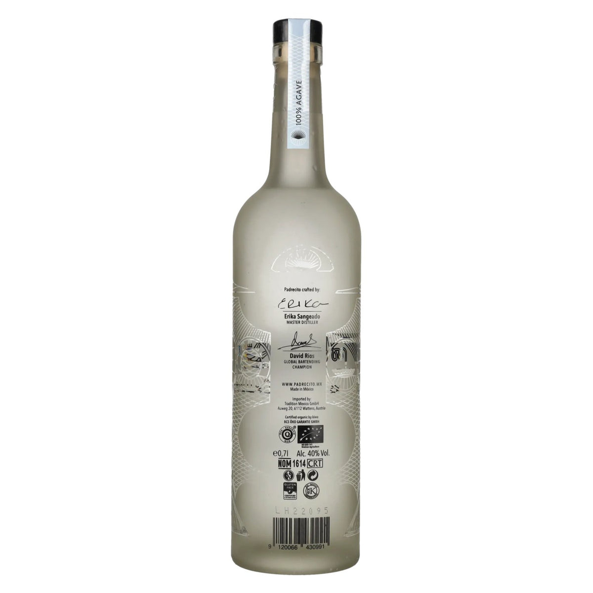 Padre Azul PADRECITO Premium Tequila Blanco 100% Agave 40% vol. 0.7 l