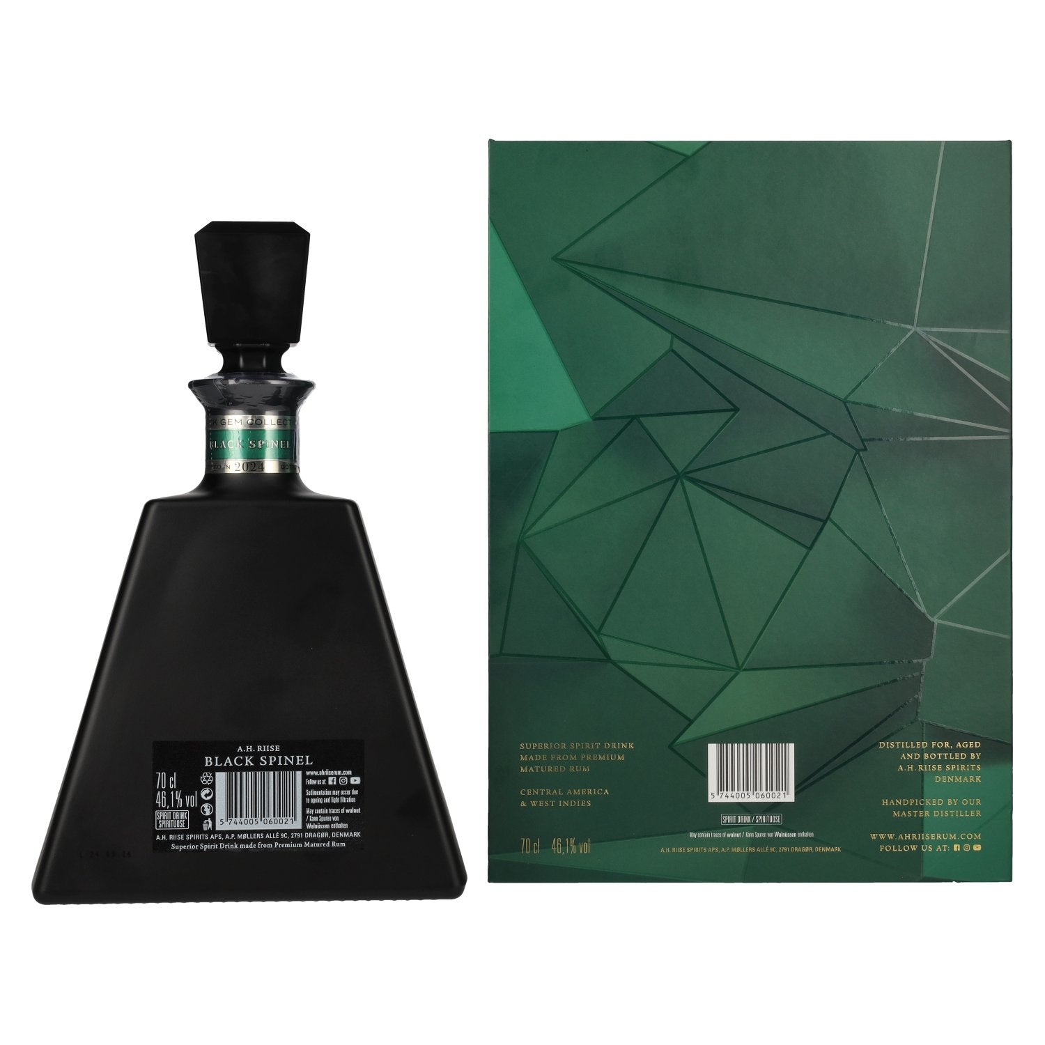 A.H. Riise Black Spinel BLACK GEM COLLECTION Spirit Drink 46,1% Vol. 0,7l in Geschenkbox