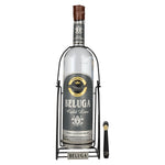 Beluga Gold Line Vodka Montenegro 40% ABV, 3 litres, in a gift box with a swivel stand and a brush