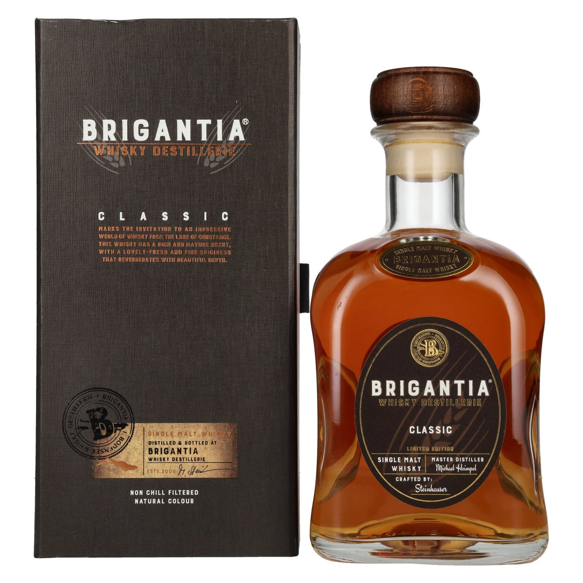 Steinhauser BRIGANTIA CLASSIC Single Malt Whisky Limited Edition 43% Vol. 0,7l in Geschenkbox