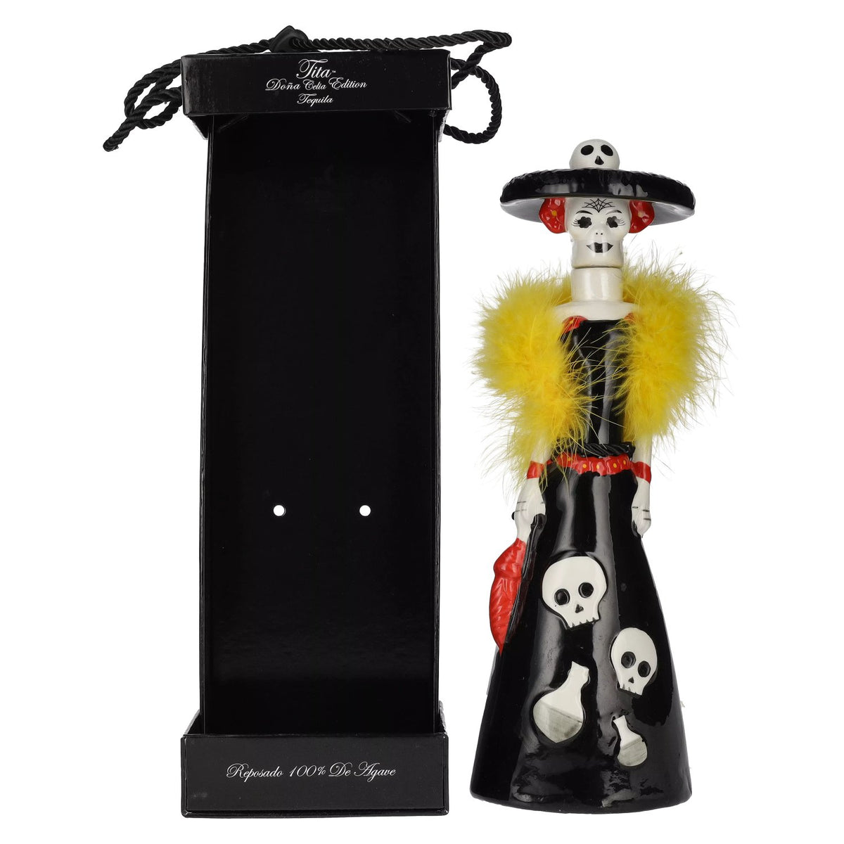 Dona Celia Tequila Reposado, 100% Agave, 40% ABV, 0.7 litres, in a gift box