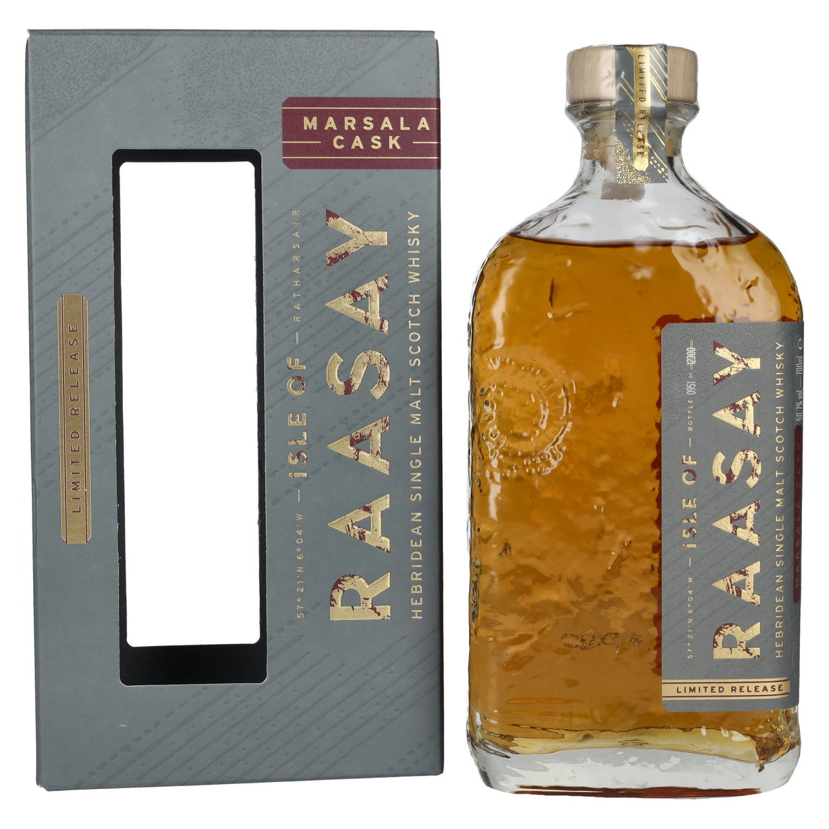 Isle of RAASAY Marsala Cask Single Malt Limited Release 50.7% Vol. 0.7l in Gift Box