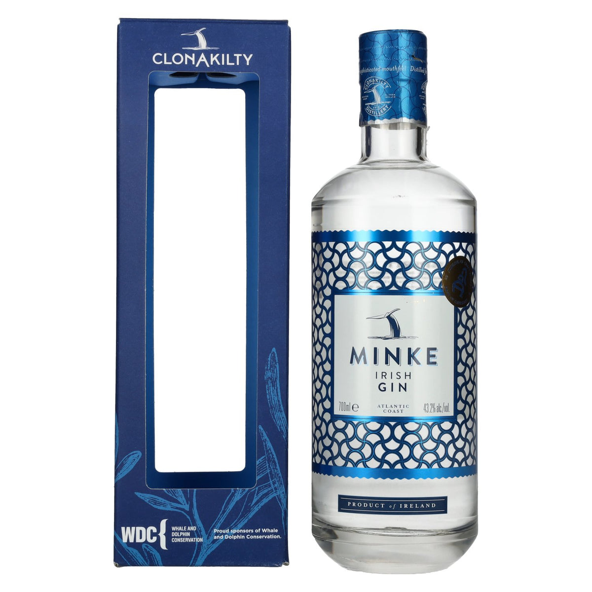 Minke Irish Gin 43.2% Vol. 0.7L in Gift Box