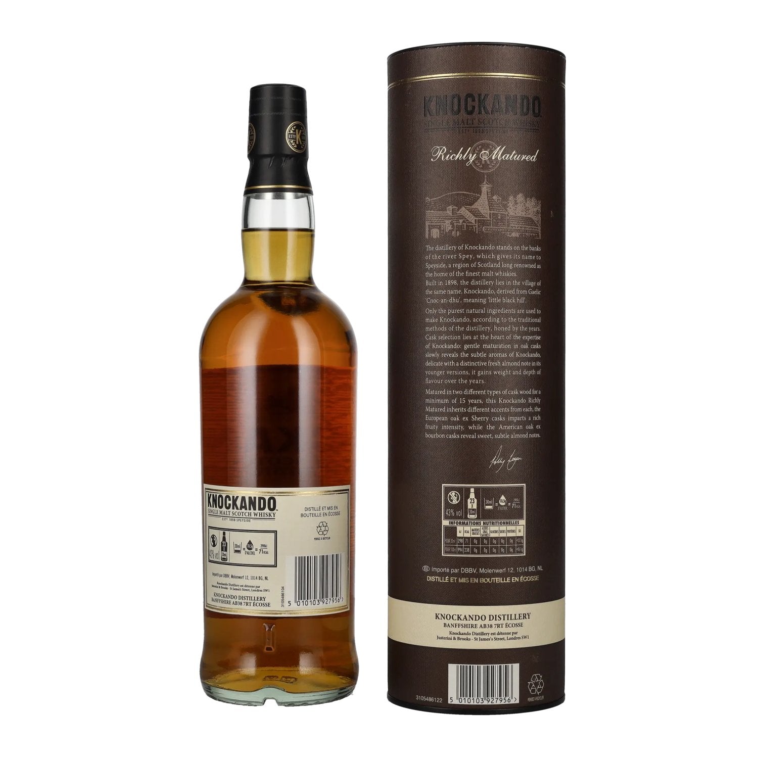 Knockando 15 Years Old Richly Matured 43% Vol. 0.7l in Gift Box
