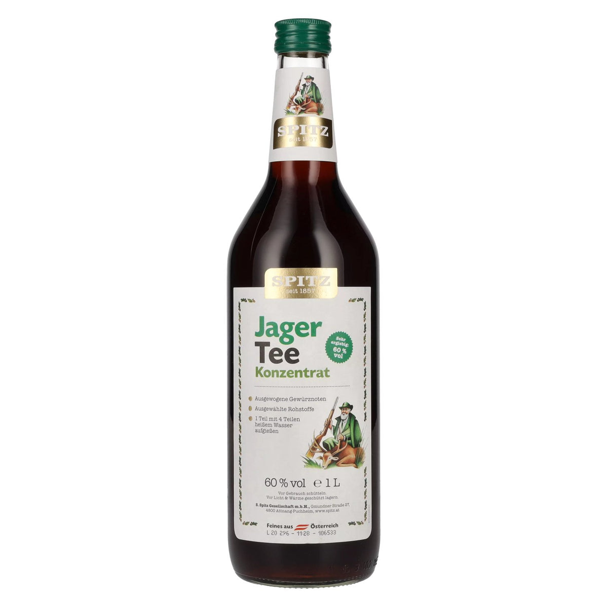 Spitz Jagertee 60% Vol. 1L