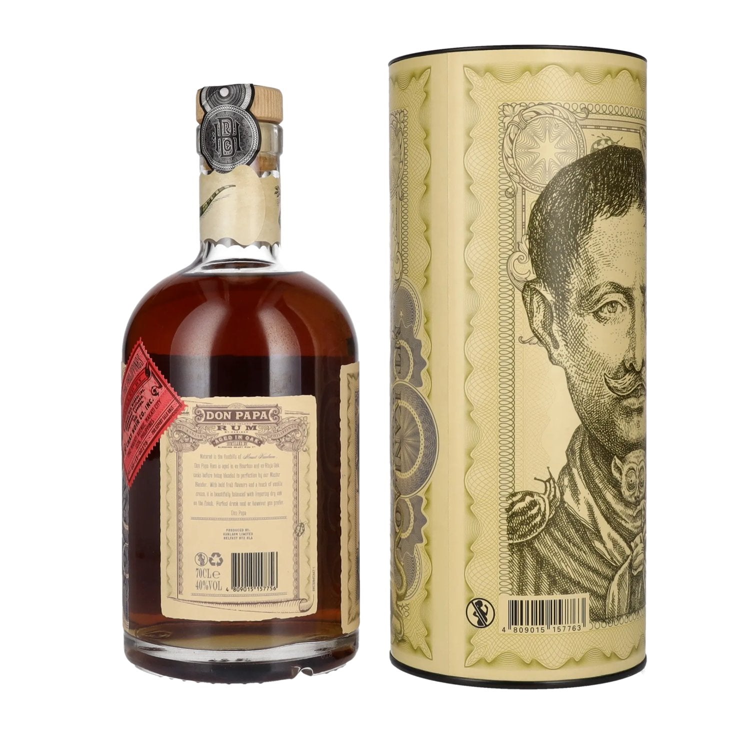 Don Papa 7 Years Old Single Island Rum 40% Vol. 0,7l in Geschenkbox