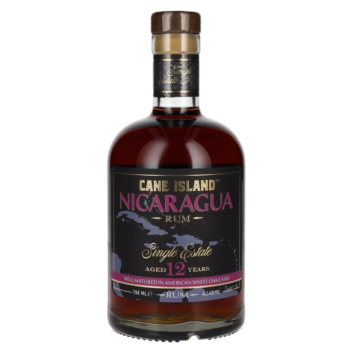 Cane Island NICARAGUA 12 Years Old Single Estate Rum 43% Vol. 0.7l