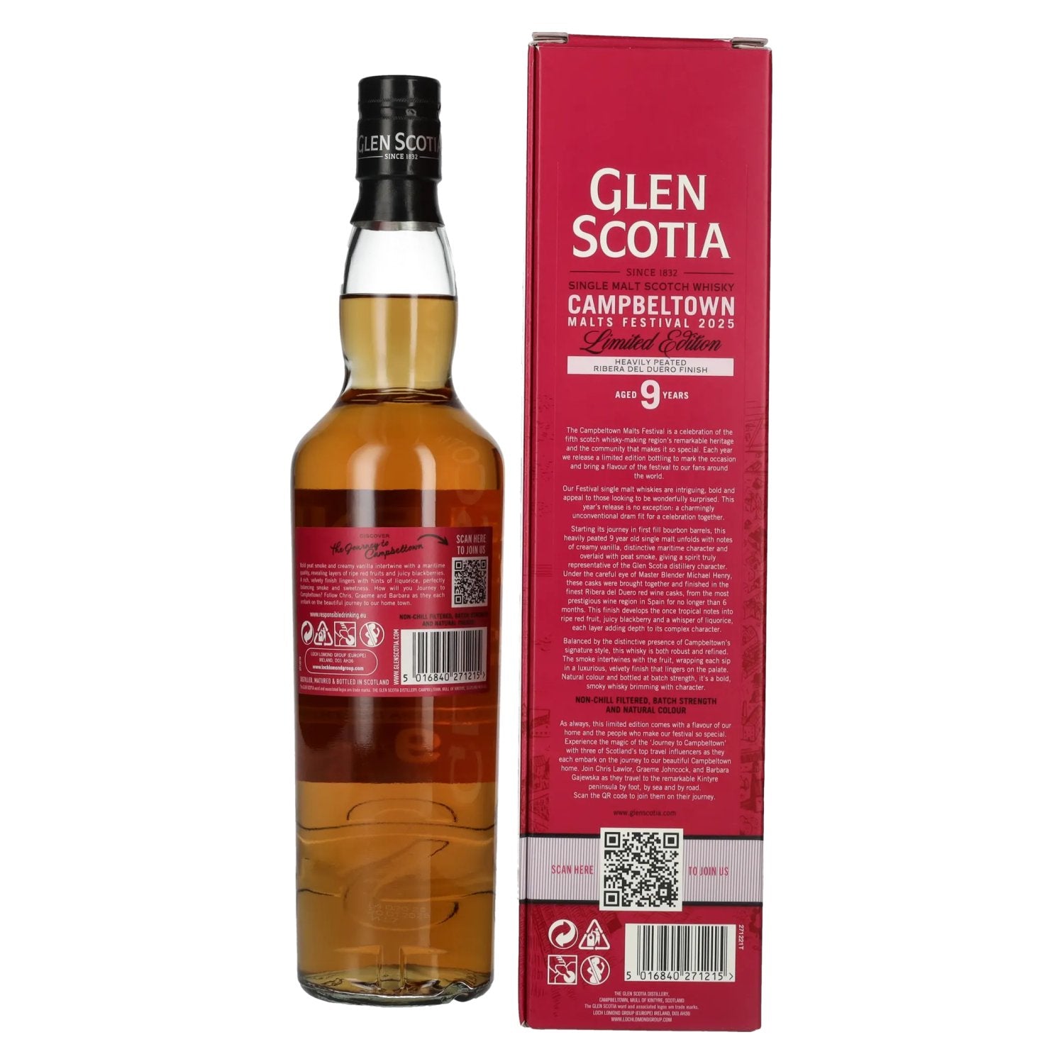 Glen Scotia 9 Years Old CAMPBELTOWN Festival Edition Single Malt Scotch Whisky 54.3% Vol. 0.7l in gift box