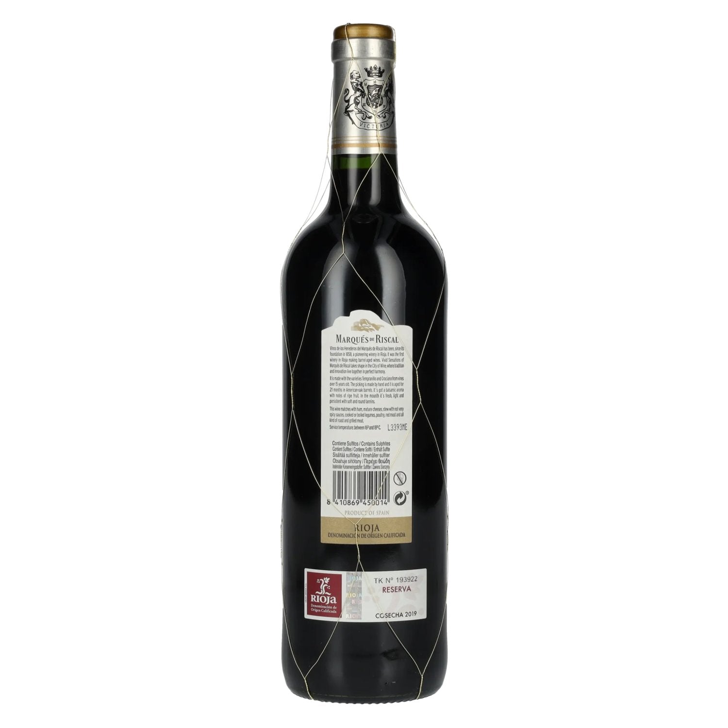 Marqués de Riscal Reserva Rioja 2019 14,5% Vol. 0,75l