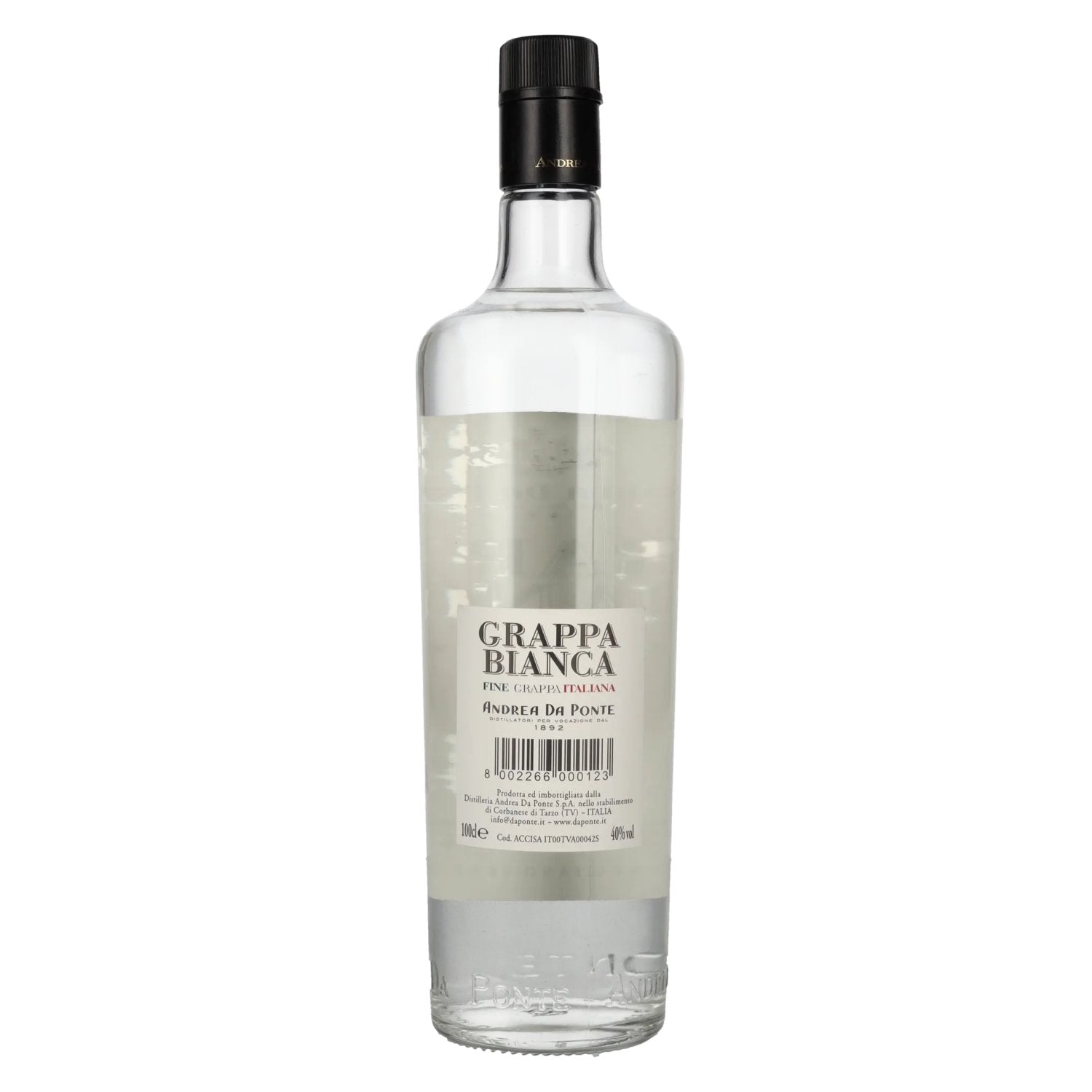 Andrea Da Ponte Fine Italian Grappa 40% Vol. 1L