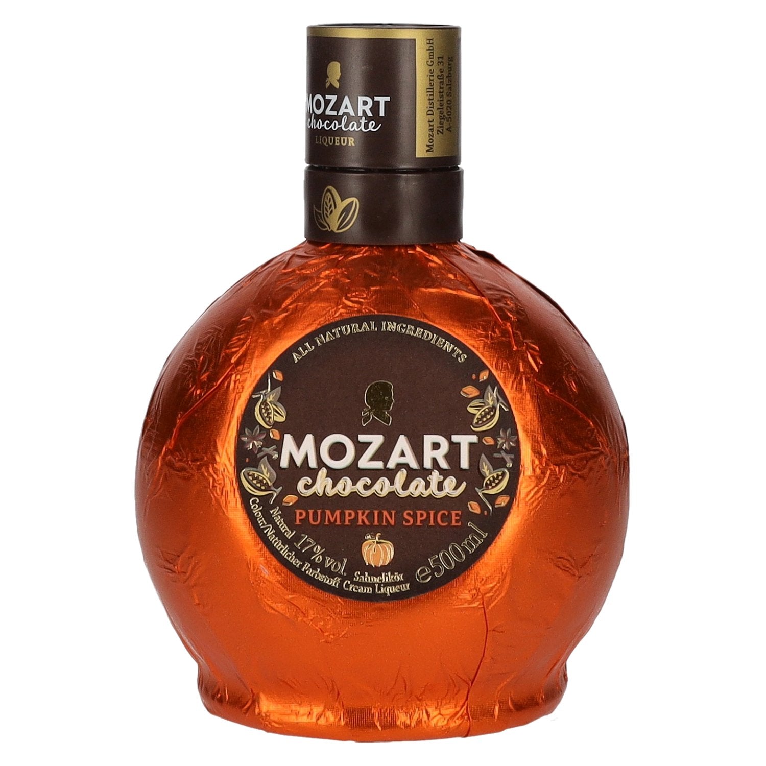 Mozart Chocolate Pumpkin Spice Sahnelikör 17% Vol. 0,5l