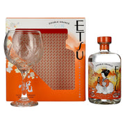 Etsu Gin DOUBLE ORANGE Limited Edition 43% vol. 0.7 l in a gift box with a glass