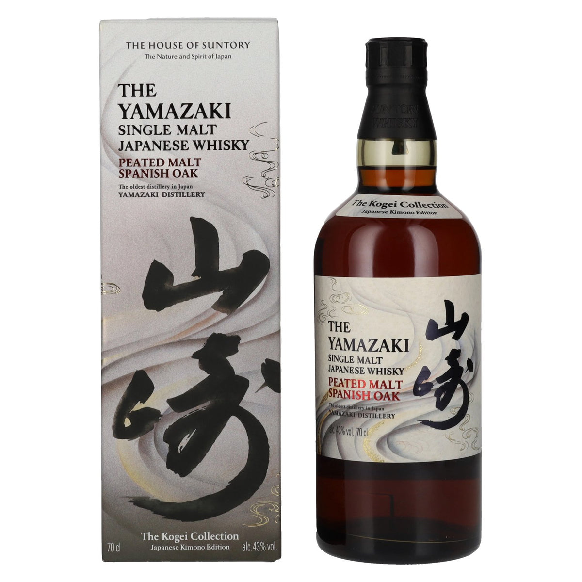 Suntory The Yamazaki Single Malt Peated Spanish Oak Kogei Collection 43% Vol. 0,7l in Geschenkbox