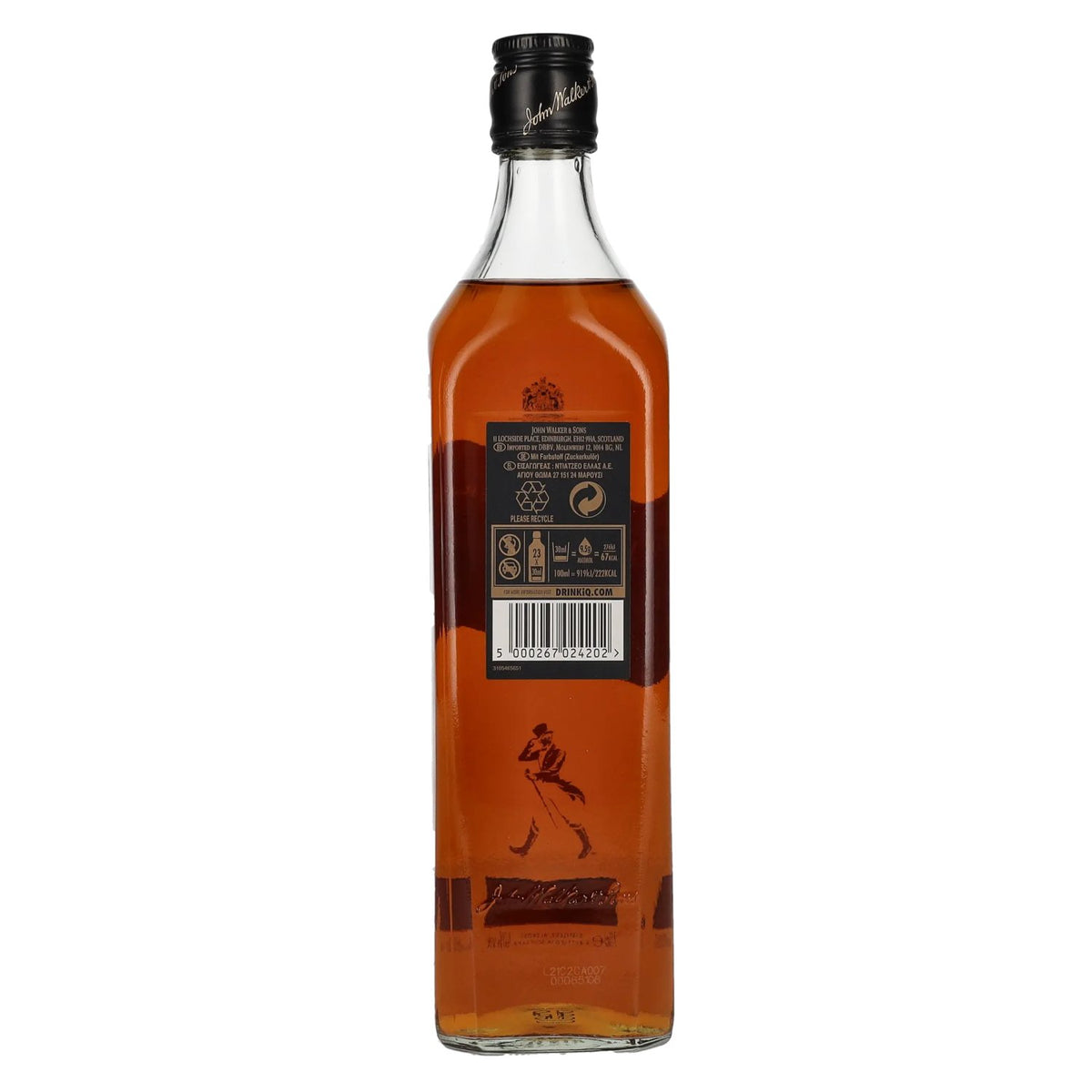 Johnnie Walker BLACK LABEL 12 Years Old Blended Scotch Whisky 40% Vol. 0.7l