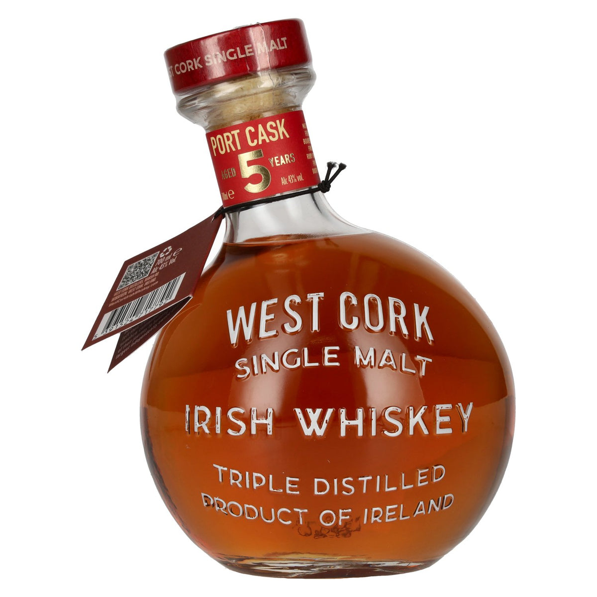 West Cork MARITIME Single Malt Irish Whiskey PORT CASK FINISHED Limited Edition 43% vol. 0.7 l