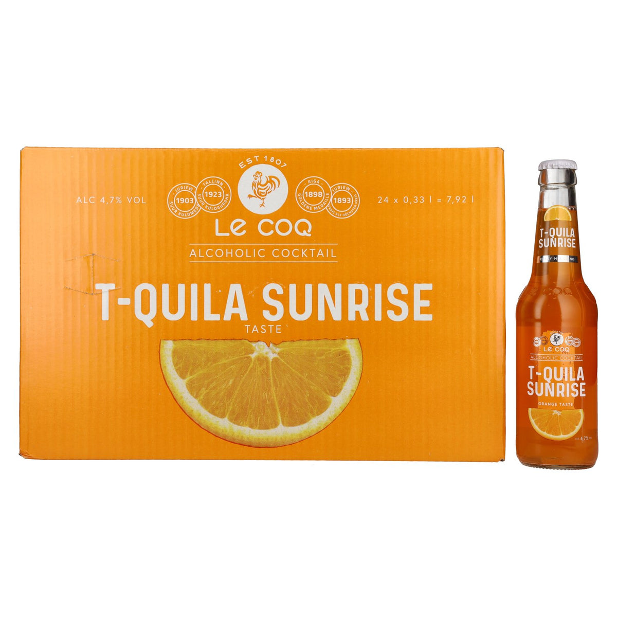 Le Coq T-QUILA SUNRISE 4.7% ABV 24 x 0.33 l