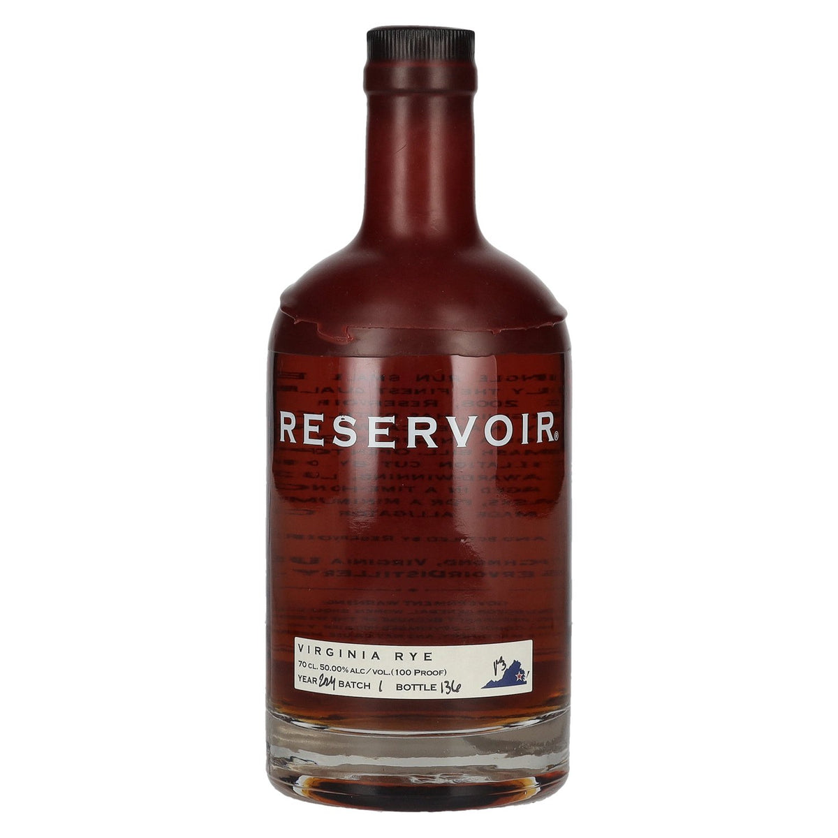 Reservoir Virginia Rye Whiskey Batch 1 Year 2024 50% ABV 0.7l