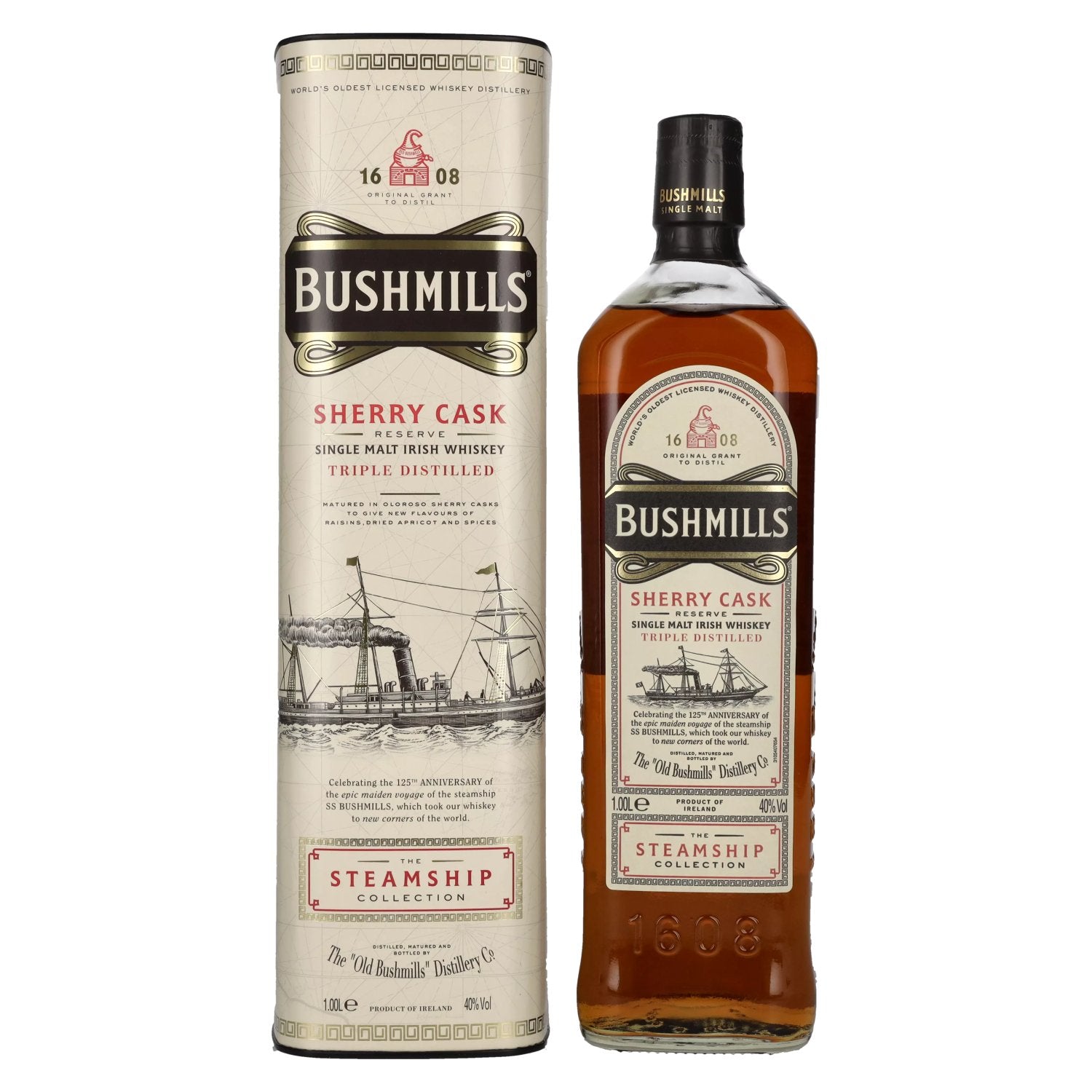 Bushmills SHERRY CASK Reserve The Steamship Collection 40% Vol. 1l in Gift Box