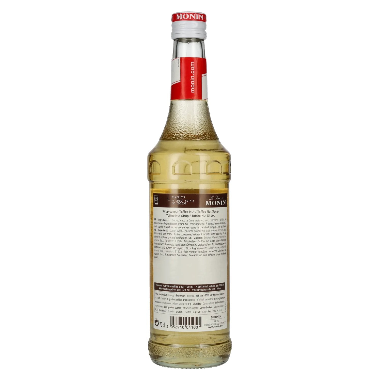 Le Sirop de Monin KARAMELL MIT NUSS 0,7l