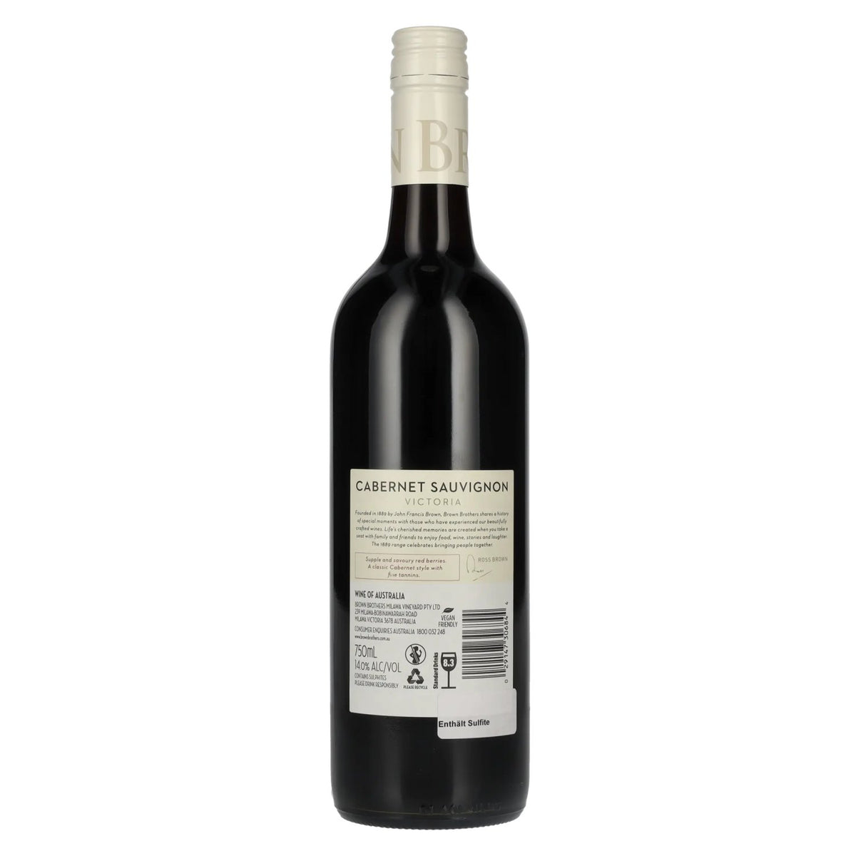 Brown Brothers Cabernet Sauvignon Victoria Vintage 2018 14% Vol. 0.75l